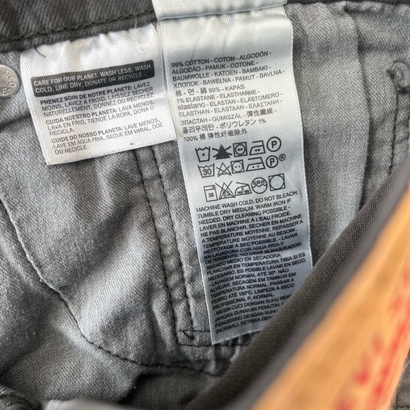 [W36L32]Levi’s 505 Men's Gray Straight Jeans - Picture 8 of 8